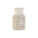 Ваза Home ESPRIT Бял Естествен Дърво манго Колониален 15 x 15 x 38 cm