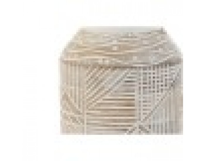 Ваза Home ESPRIT Бял Естествен Дърво манго Колониален 15 x 15 x 38 cm