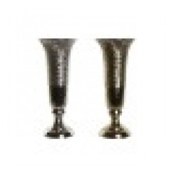 Ваза DKD Home Decor Златен Сребрист Алуминий 13 x 13 x 33 cm (2 броя) - Vaze și decorațiuni de masă