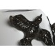 Ваза Home ESPRIT Бял Черен Каменинов Модерен 27 X 27 X 29,5 cm