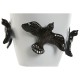 Ваза Home ESPRIT Бял Черен Каменинов Модерен 27 X 27 X 29,5 cm