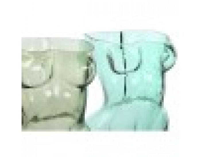 Ваза Home ESPRIT Син Зелен Кристал 18 x 17 x 28 cm (2 броя)