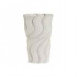 Ваза Home ESPRIT Бял Каменинов Модерен 16 x 16 x 26 cm - Vaze și decorațiuni de masă