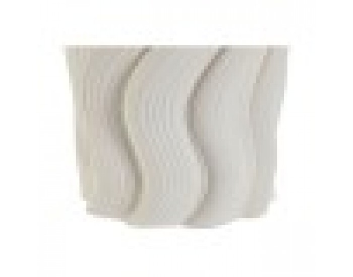 Ваза Home ESPRIT Бял Каменинов Модерен 16 x 16 x 26 cm