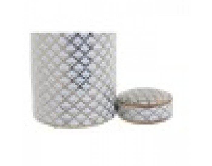 Ваза DKD Home Decor Бял Порцелан Glam (18 x 18 x 30.5 cm)