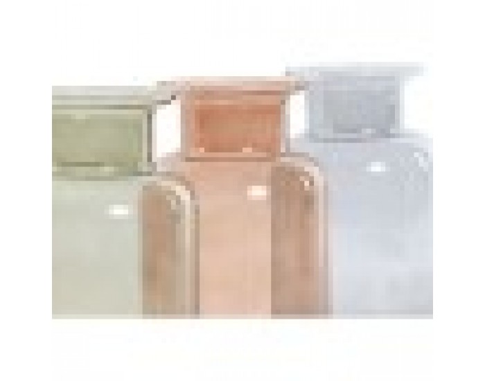 Ваза Home ESPRIT Син Зелен Кехлибар Кристал 14,5 x 14,5 x 26,5 cm (3 броя)