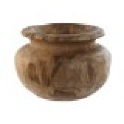 Ваза Home ESPRIT Естествен Тъмно сив Тик 30 x 30 x 20 cm - Vaze și decorațiuni de masă
