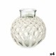 Ваза Бял Плат Cтъкло 25 x 26,5 x 25 cm (4 броя) Ресни