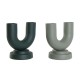 Ваза Home ESPRIT Зелен Алуминий 18 x 13 x 19 cm (2 броя)