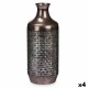 Ваза Сребрист Метал 16 x 42 x 16 cm (4 броя) С облекчение