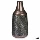 Ваза Сребрист Метал 21 x 44 x 21 cm (4 броя) С облекчение