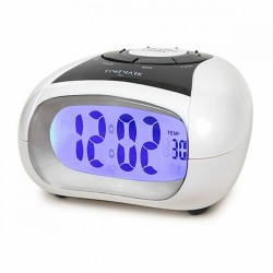 Часовник с аларма Timemark Бял - Ceasuri de perete și deșteptătoare