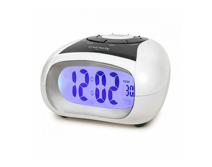 Часовник с аларма Timemark Бял