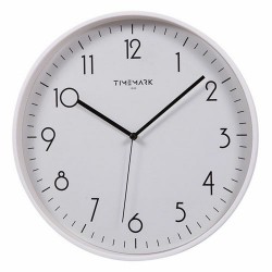 Стенен часовник Timemark Бял (30 x 30 cm) - Ceasuri de perete și deșteptătoare