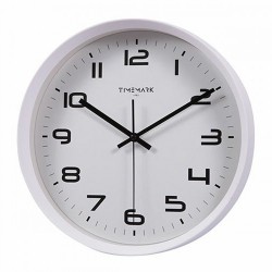 Стенен часовник Timemark Бял 30 x 30 cm - Ceasuri de perete și deșteptătoare