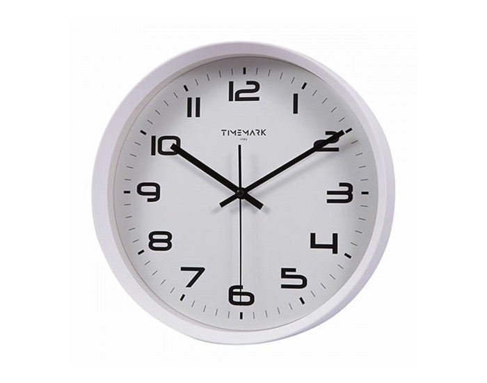 Стенен часовник Timemark Бял 30 x 30 cm
