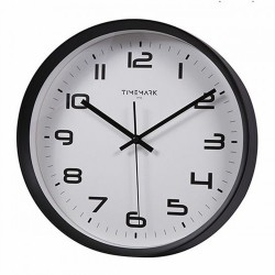 Стенен часовник Timemark Черен 30 x 30 cm - Ceasuri de perete și deșteptătoare