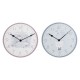 Стенен часовник DKD Home Decor Детски Дървен MDF (2 pcs) (24 x 3 x 24 cm)