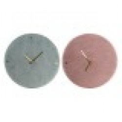 Стенен часовник DKD Home Decor полиестер (2 pcs) (40 x 5 x 40 cm) - Ceasuri de perete și deșteptătoare