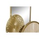 Lauakell DKD Home Decor Огледало Естествен Златен Метал MDF (26 x 8 x 53 cm)