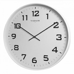 Стенен часовник Timemark Бял 50 x 50 cm - Ceasuri de perete și deșteptătoare
