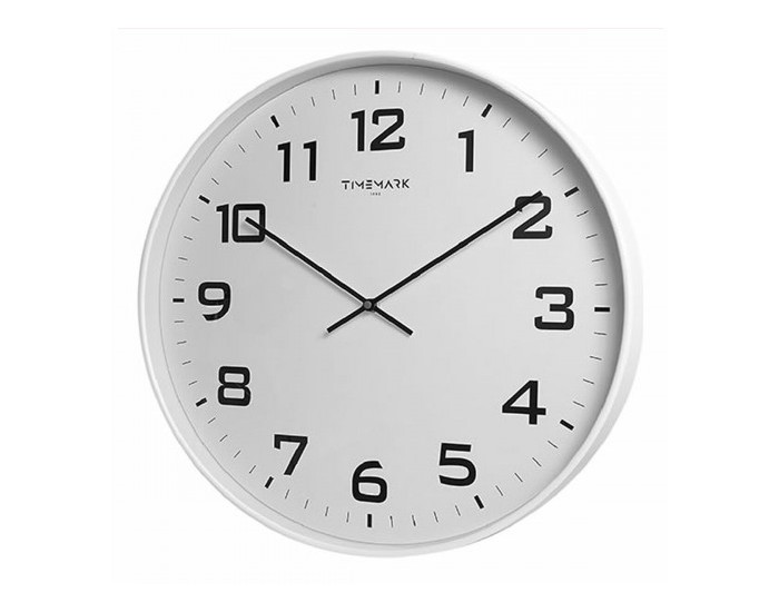Стенен часовник Timemark Бял 50 x 50 cm