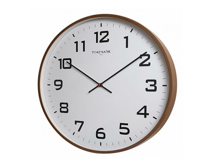 Стенен часовник Timemark Кафяв Дървен 50 x 50 cm