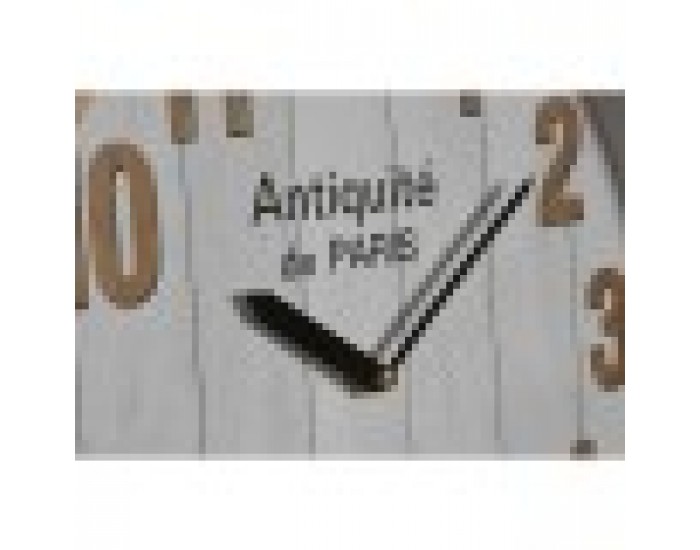 Стенен часовник Home ESPRIT Бял Кристал Дървен MDF 32 x 4,5 x 32 cm (2 броя)