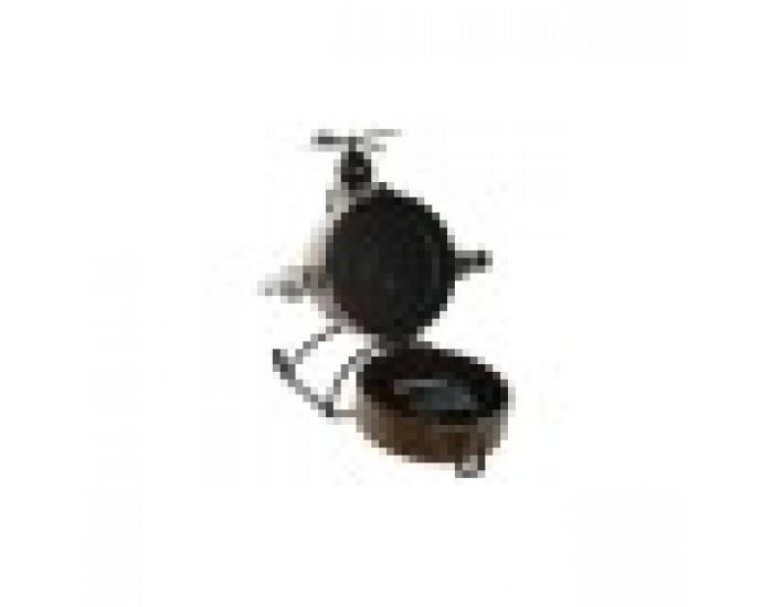 Lauakell Home ESPRIT Черен Златен PVC Метал Loft 18 x 23 x 24 cm (2 броя)