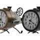 Lauakell Home ESPRIT Черен Златен PVC Метал Loft 18 x 23 x 24 cm (2 броя)