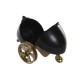 Lauakell DKD Home Decor 20,5 x 20,5 x 21,5 cm Черен Златен Алуминий Смола Колониален