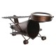 Lauakell DKD Home Decor 35 x 21 x 14 cm Самолет Кристал Алуминий Желязо (2 броя)