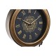 Стенен часовник DKD Home Decor Кристал Черен Златен Желязо (27 x 7,5 x 57,5 cm)