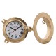 Стенен часовник DKD Home Decor Кристал Златен Vintage Месинг (23 x 7 x 23 cm)