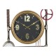 Стенен часовник DKD Home Decor Клапани Кристал Златен Желязо (50,5 x 12 x 73 cm)