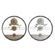 Стенен часовник DKD Home Decor Сребрист Златен Желязо Предавки (2 pcs) (60 x 5 x 60 cm)
