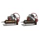 Lauakell DKD Home Decor Червен Мед Желязо Спирателен ключ (47 x 16 x 26 cm) (2 броя)