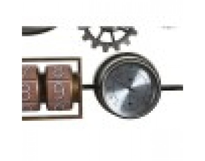 Стенен часовник DKD Home Decor 52,5 x 9 x 39,5 cm Кристал Желязо Vintage (2 броя)