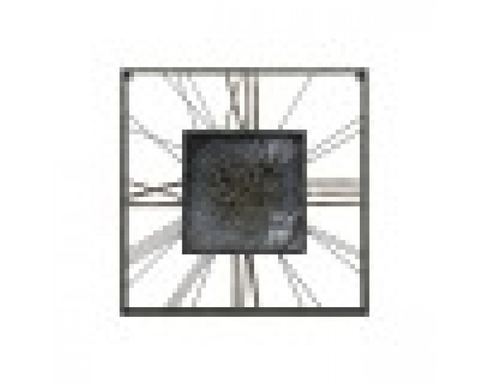 Стенен часовник Home ESPRIT Черен Златен Метал Кристал 80 x 8 x 80 cm