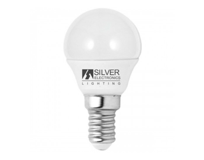Сферична LED крушка за лампа Silver Electronics Eco E14 5W - 3000K