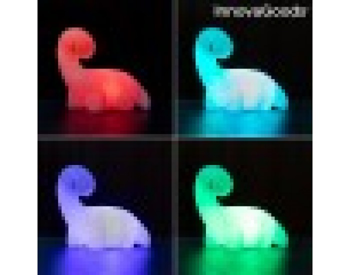 Многоцветна LED Лампа Динозавър Lightosaurus InnovaGoods