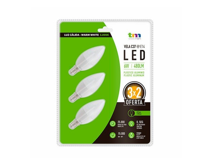 LED крушка TM Electron E14 3000 K