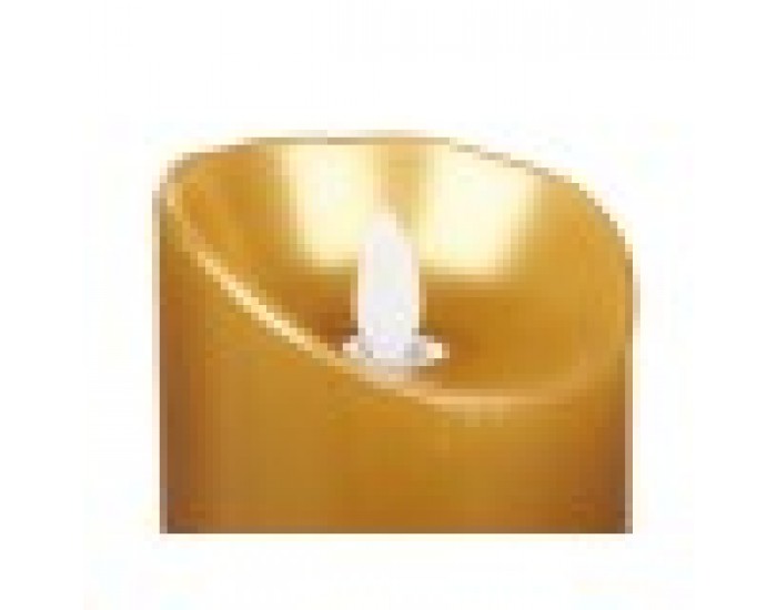 LED Свещ Златен 8 x 8 x 25 cm (12 броя)