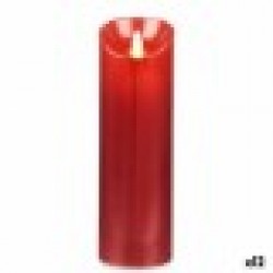 LED Свещ Червен 8 x 8 x 25 cm (12 броя) - Decorațiuni