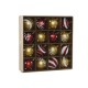 Коледни топки Home ESPRIT Червен Златен PVC 25 x 6 x 25 cm (16 Части)