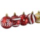 Коледни топки Home ESPRIT Червен Златен PVC 25 x 6 x 25 cm (16 Части)