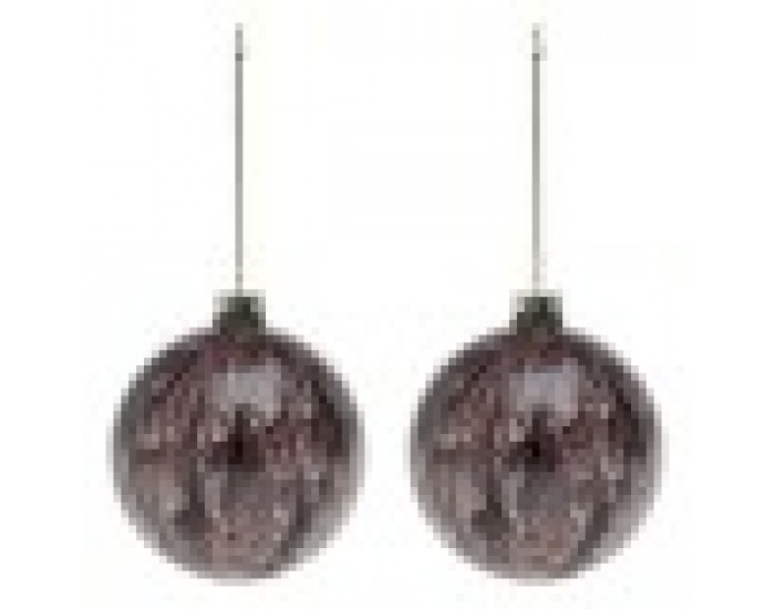 Коледни топки (2 pcs) 113572 - Кафяв