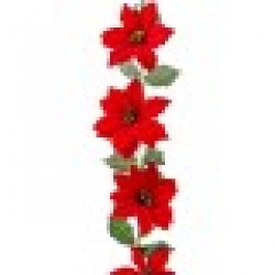Коледна гирлянда Червен Зелен Пластмаса 180 cm - Rosanto christmas