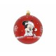 Коледна топка Mickey Mouse Happy smiles 10 броя Червен Пластмаса (Ø 6 cm)