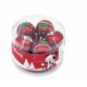 Коледна топка Mickey Mouse Happy smiles 10 броя Червен Пластмаса (Ø 6 cm)